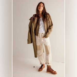 Free People white moxie jeans